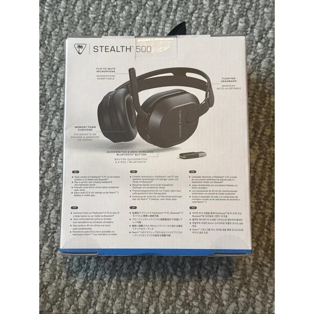 NEW SEALED Turtle Beach Stealth 500 Wireless Gaming Headset For Playstation + PC